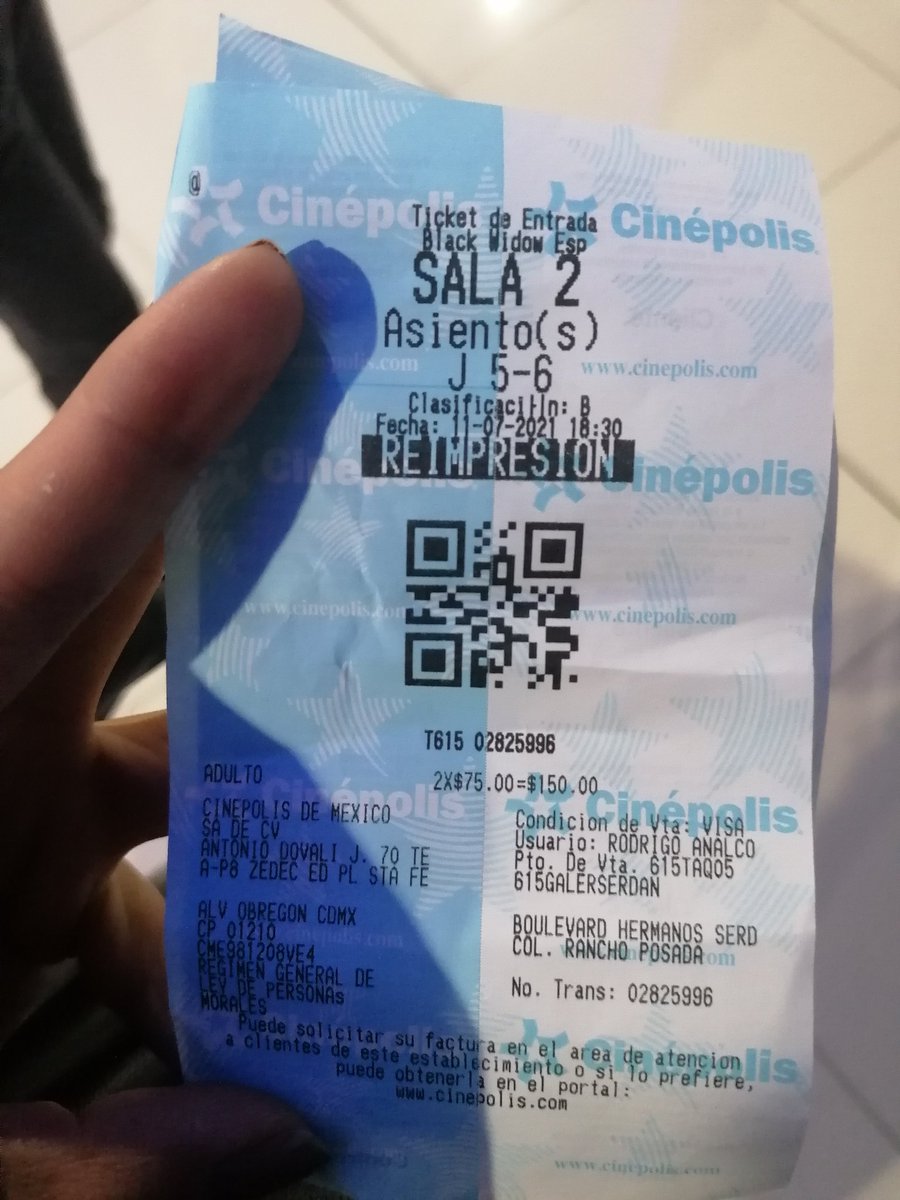 JazzDiaz98's tweet photo. @Cinepolis pésimo servicio de compra en línea. Mi novio compró los boletos desde ayer en línea para esta función, no se dio cuenta de que no le llegaron los boletos a su correo, pero sí le cobraron en su tarjeta. Llegamos a la taquilla a preguntar y nos imprimieron los boletos1/2 https://t.co/R83Drlr1XS