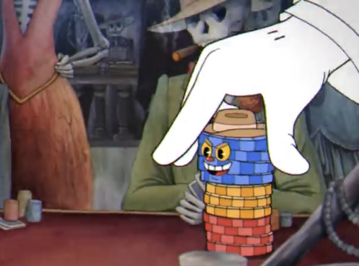 tigerblack62's tweet photo. Did someone else notice that King Dice’s suit isn’t colored when you get to fight Chips Bettigan? Or just me? #cuphead #cupheaddontdealwiththedevil #kingdice #chipsbettigan #animationerror? https://t.co/VAbNysbDMn