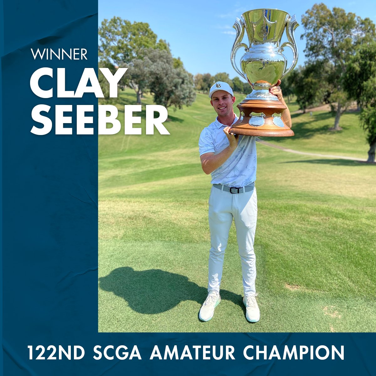thescga's tweet photo. Clay Seeber laps the field and wins the 122nd SCGA Amateur Championship by SIX strokes! #SCGAAM

Full recap: https://t.co/SplnNIiTsF https://t.co/RsellAY7y1