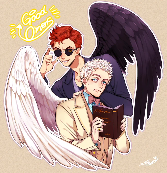 この二人がまた見れるなんて…楽しみにしてます!!!
#GoodOmensFanArt 
#GoodOmens2
#GoodOmens 