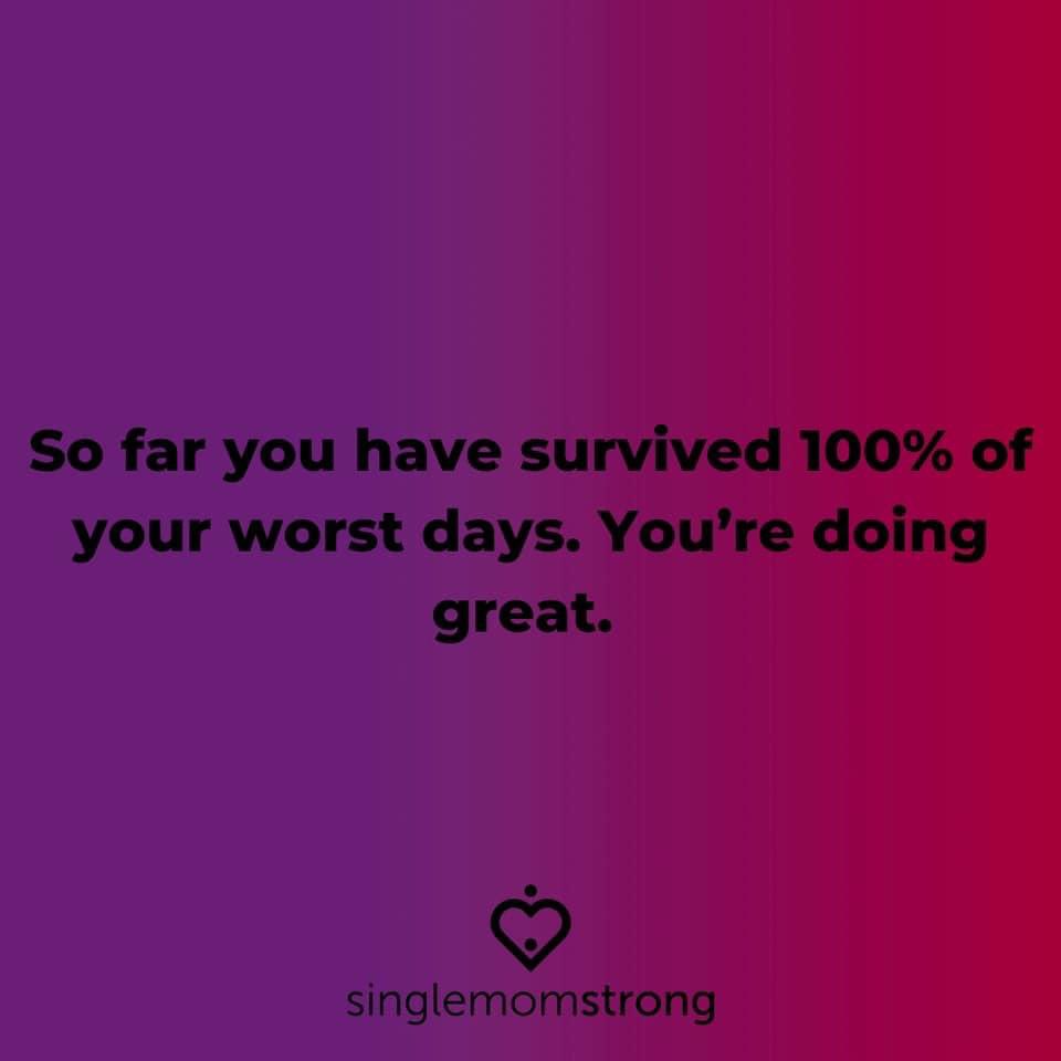 You’ve got this, mama! #singlemomstrong