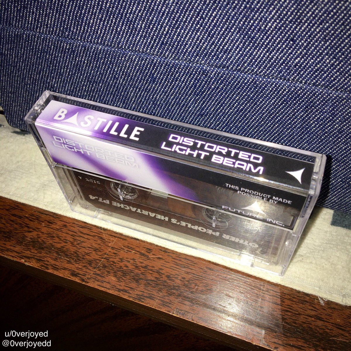 0verjoyedd's tweet photo. Here’s my cassette design for #DistortedLightBeam by @bastille @bastilledan :) https://t.co/JPnU7Xcenx