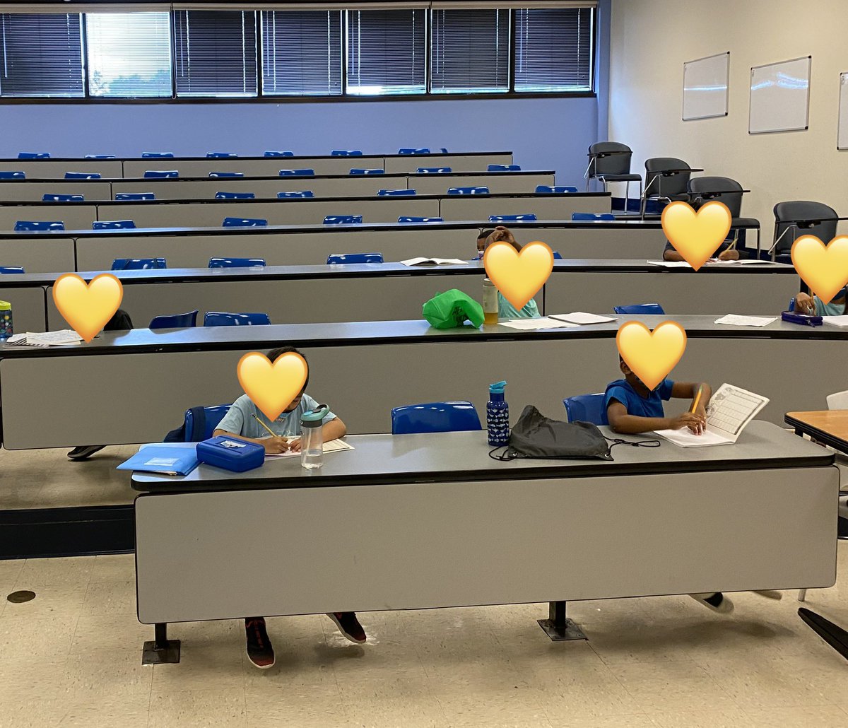 So proud of these kiddos for working on their math skills on an early Saturday morning! #HofstraSaturdayClasses