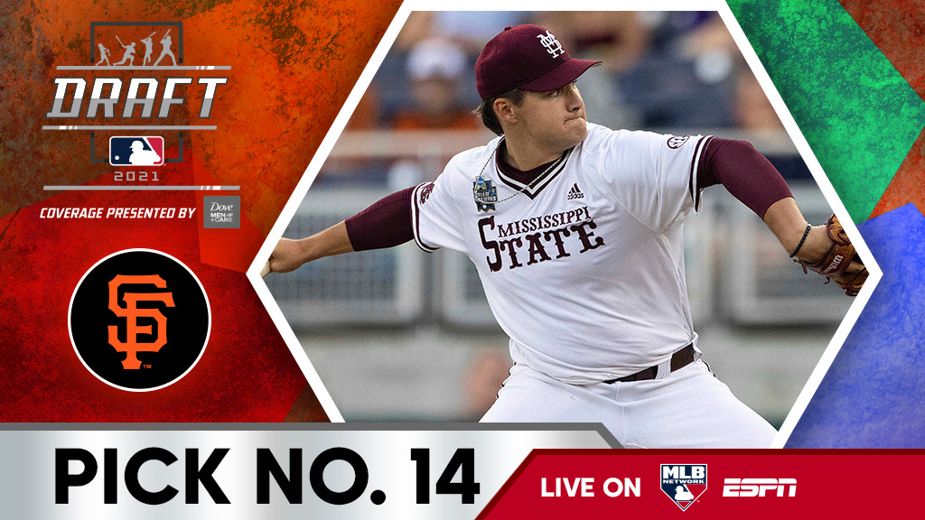 With the 14th overall pick, the <a href="/SFGiants/">SFGiants</a> select <a href="/HailStateBB/">Mississippi State Baseball</a> right-hander Will Bednar, No. 32 on the Top 250 Draft Prospects list.

Watch live: atmlb.com/3wAIDJg