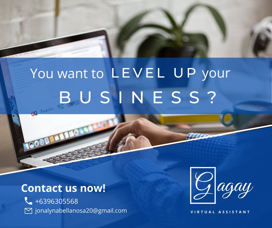gagay_digitalva's tweet photo. Do you want your business to become bigger and better? 🤗It's time to focus on your goal!  😉

Email: jonalynabellanosa20@gmail.com 
Website: https://t.co/7HnB95FSiZ.

#gagay #freelancer #onlineprofessional #VA  #workfromhome #business #lifestyle #mindset #levelup #success https://t.co/PLXzqtmbns