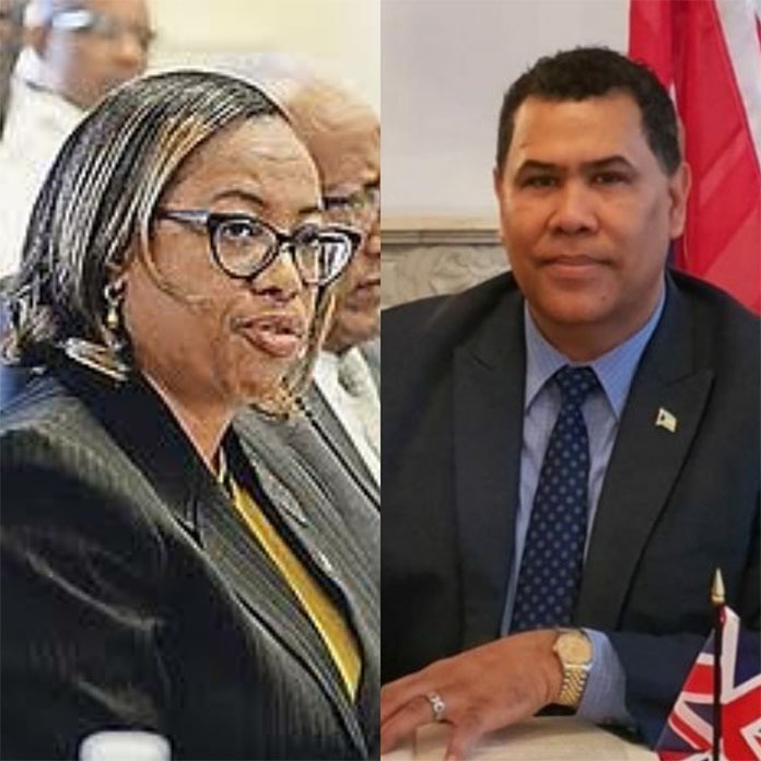 BP BREAKING Customs Comptroller Geannie Moss to replace High Commissioner Dr. Ellison Greenslade in London.