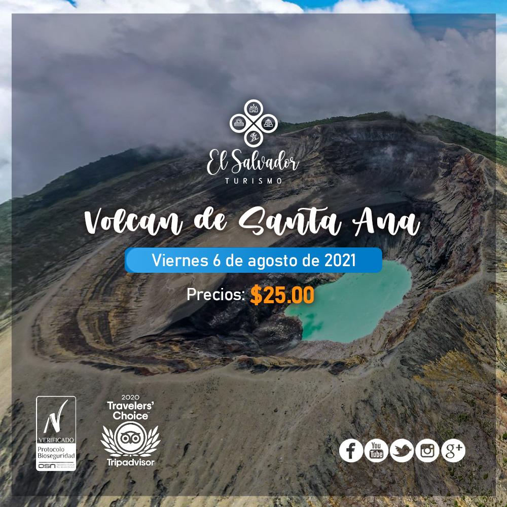 Los mejores tours y paquetes para estas vacaciones de agosto los encontraras solo en elsalvadorturismo.com.sv PROTOCOLO DE BIO-SEGURIDAD Certificado por OSN
