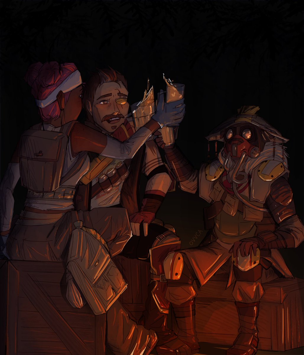 _vrobel_'s tweet photo. Quick colored version of the friendship prompt I did for #31DaysofApex #ApexLegends #ApexLegendsFanart https://t.co/Mrv9F3b4K6