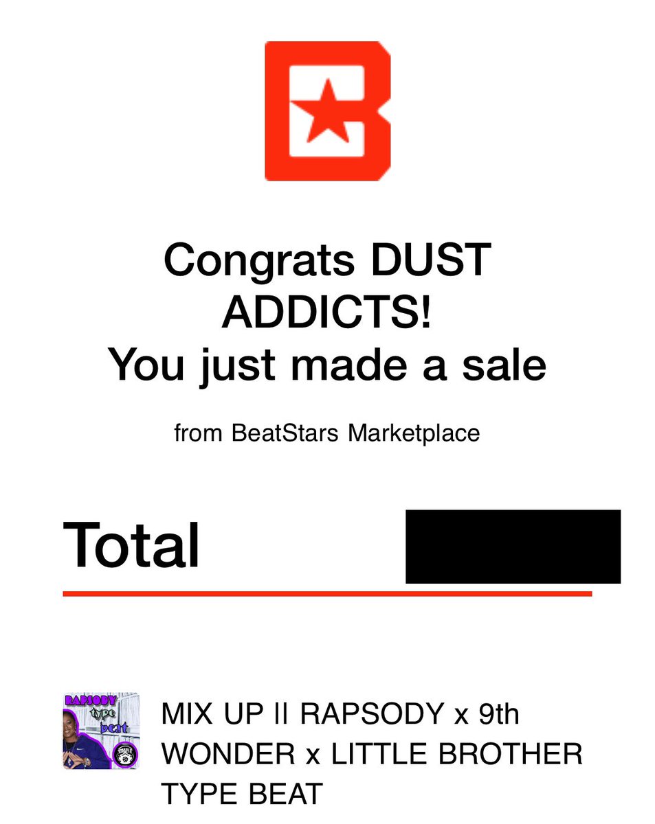 DustAddicts's tweet image. It’s always great receiving this message. Again, @BeatStars thanks for such a dope platform. RAPPERS check us out, we got what you need. #DustAddicts #BeatStars
