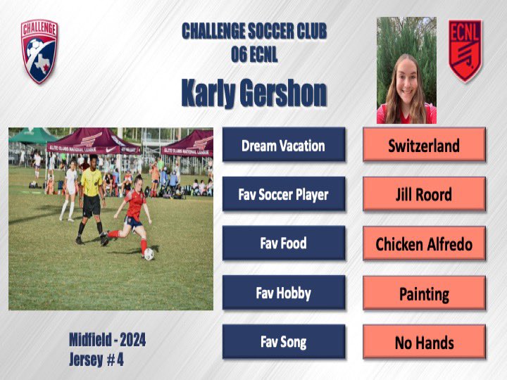 Meet Karly! @ChallengeSoccer @TopDrawerSoccer @theECNL @EcnlTexas @TheSoccerWire