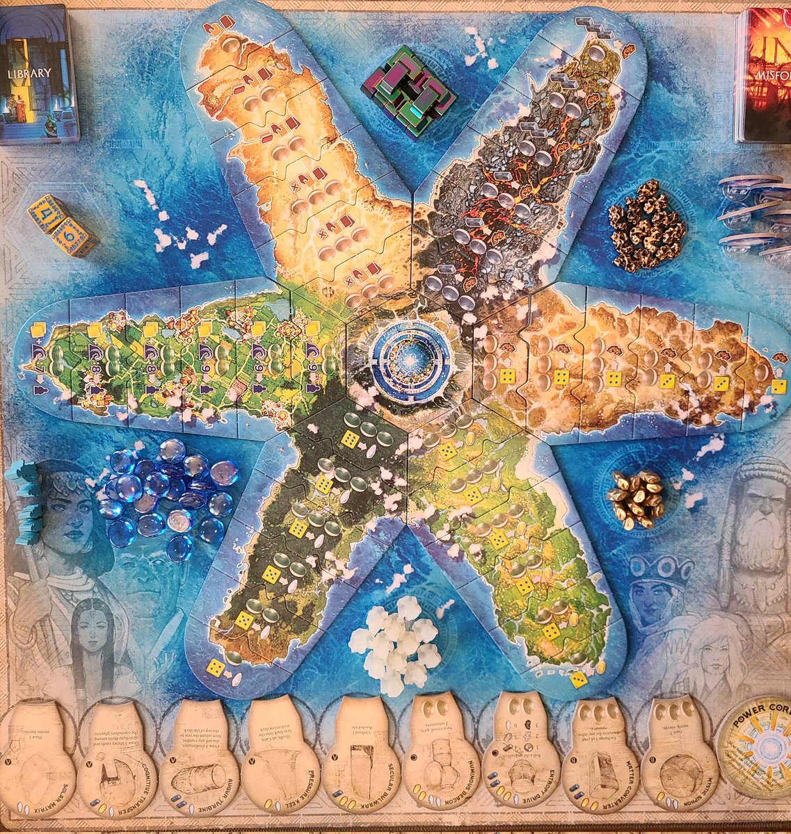 TableIt_'s tweet image. By our surprise today, Atlantis Rising from @ElfCreekGames was delivered and what a surprise it was! Got it to the table within the hour and an hour later, got a spot within our top ten favorite games. A wonderful co-operative worker placement game with amazing production value.