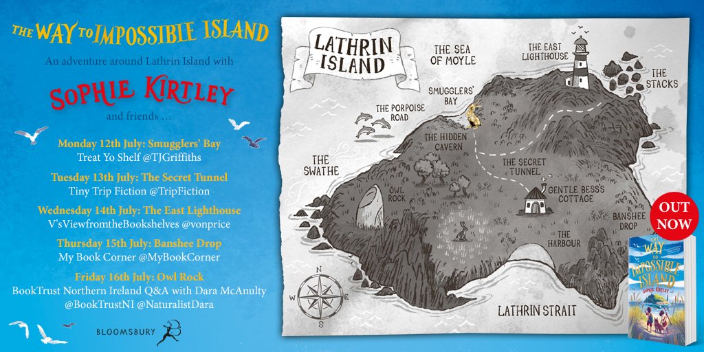 🌊Welcome to Lathrin Island!🌊
First hop on the #TheWayToImpossibleIsland blog tour is 
✨SMUGGLERS' BAY✨
Lovely @TJGriffiths has let me come ashore over on his Treat Yo Shelf blog, where I'm chatting about #ReadingForPleasure, #ReadingCommunities & #VirtualAuthorVisits 
1/3