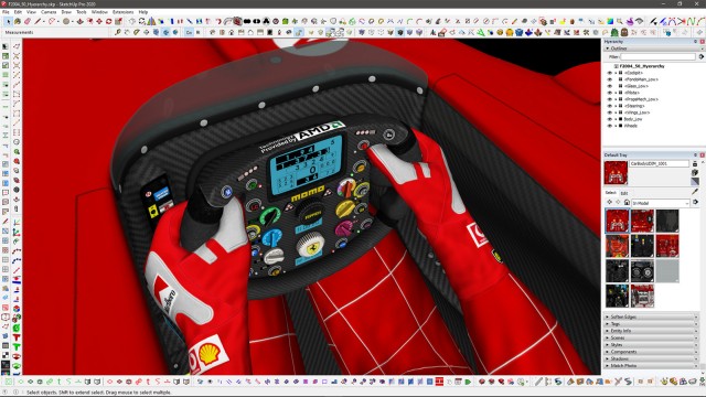 sketchUcation's tweet photo. Pandemic project - Marcello Paniccia 
The Ferrari F-2004, one of the most dominant and best-looking F1 cars to ever hit the tracks.
You NEED to check this out, see how it was all put together - a real treat, Bellissimo Marcello...
@SketchUp @evilsoftware  
https://t.co/wBnuIh4C9C https://t.co/aFMCGYag7b