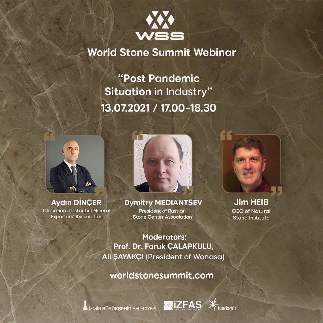 stone_summit's tweet photo. The World Stone Summit webinar brings industry leaders together from Turkey, Russia and the United States of America at the "Post-Pandemic Situation in Industry" session that will take place on July 13 at 17.00. It can be followed at https://t.co/Iq3exv7e8v
#wss #worldstonesummit https://t.co/pEsreMxFfW