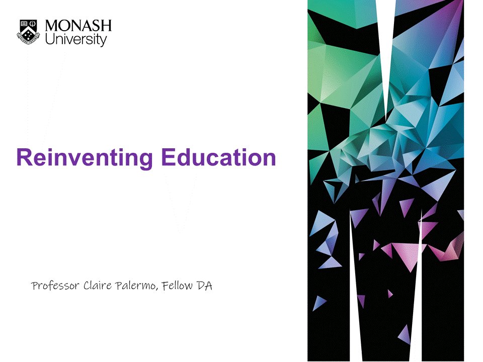 Our director @ClairePalermo presenting at #DA2021 on Reinventing Dietetics Education. Time to change #curriculum, #WIL placement &amp; #assessment