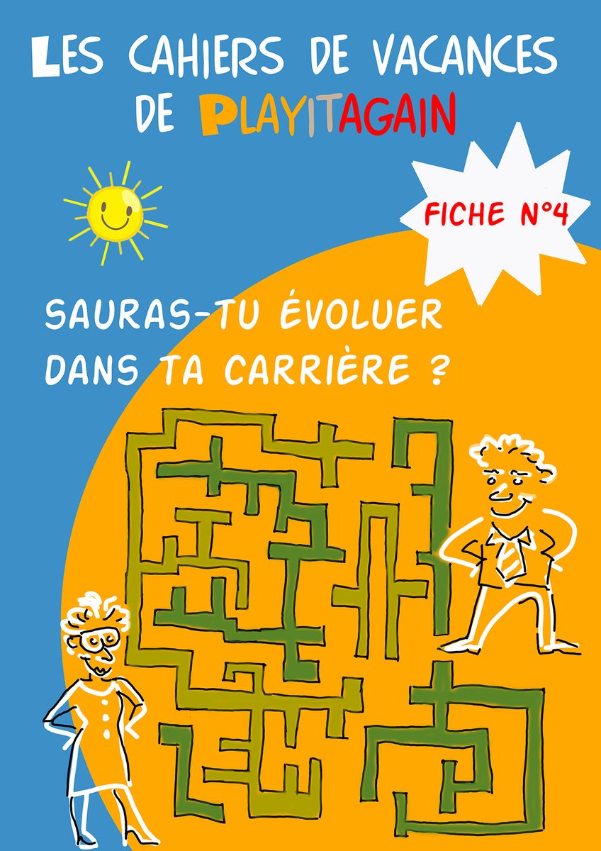 Playitagain___'s tweet photo. Evolution de carrière, un labyrinthe pour les hommes et les femmes ?↗⬆⬅↩🔜
#lescahiersdevacancesdeplayitagain #evolutiondecarriere #management #sexisme #formation #coaching #theatredentreprise #humour
https://t.co/Tc8qMFdpjv https://t.co/aUY6B4Ou6K