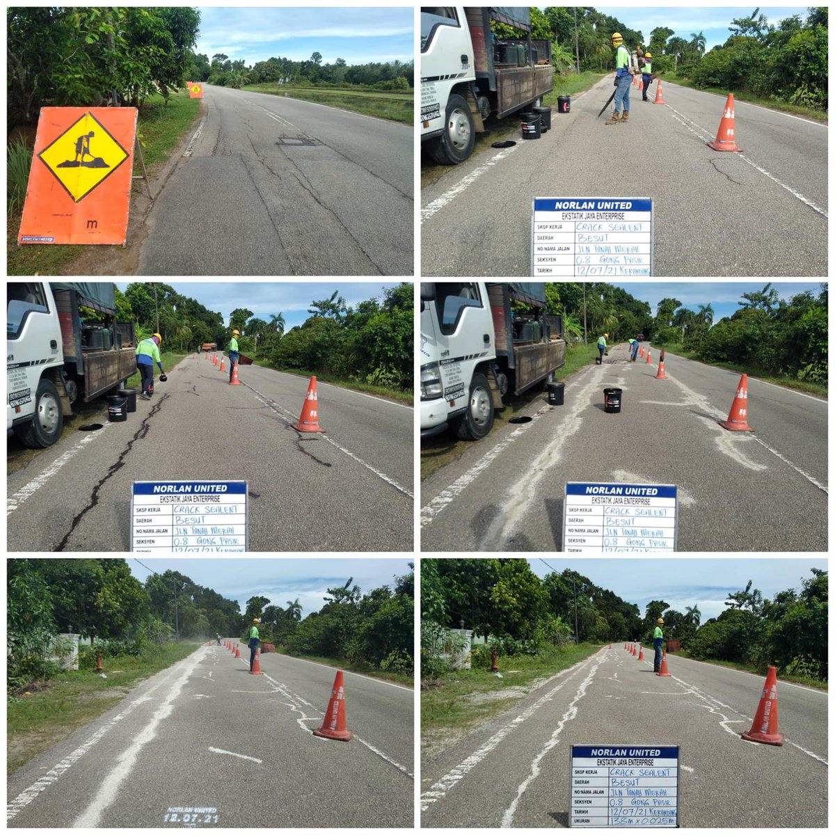 AHTNU_Area3's tweet image. Info 12/07/2021

Jalan Tanah Merah / Gong Pasir / Kerandang

Team R01  #Besut
kerja-kerja Crack Sealing

Selamat dan selesa👍🏻

#ThisIsBesut
#TSRM
@JKRTerengganu
⁦@jkrbesut⁩