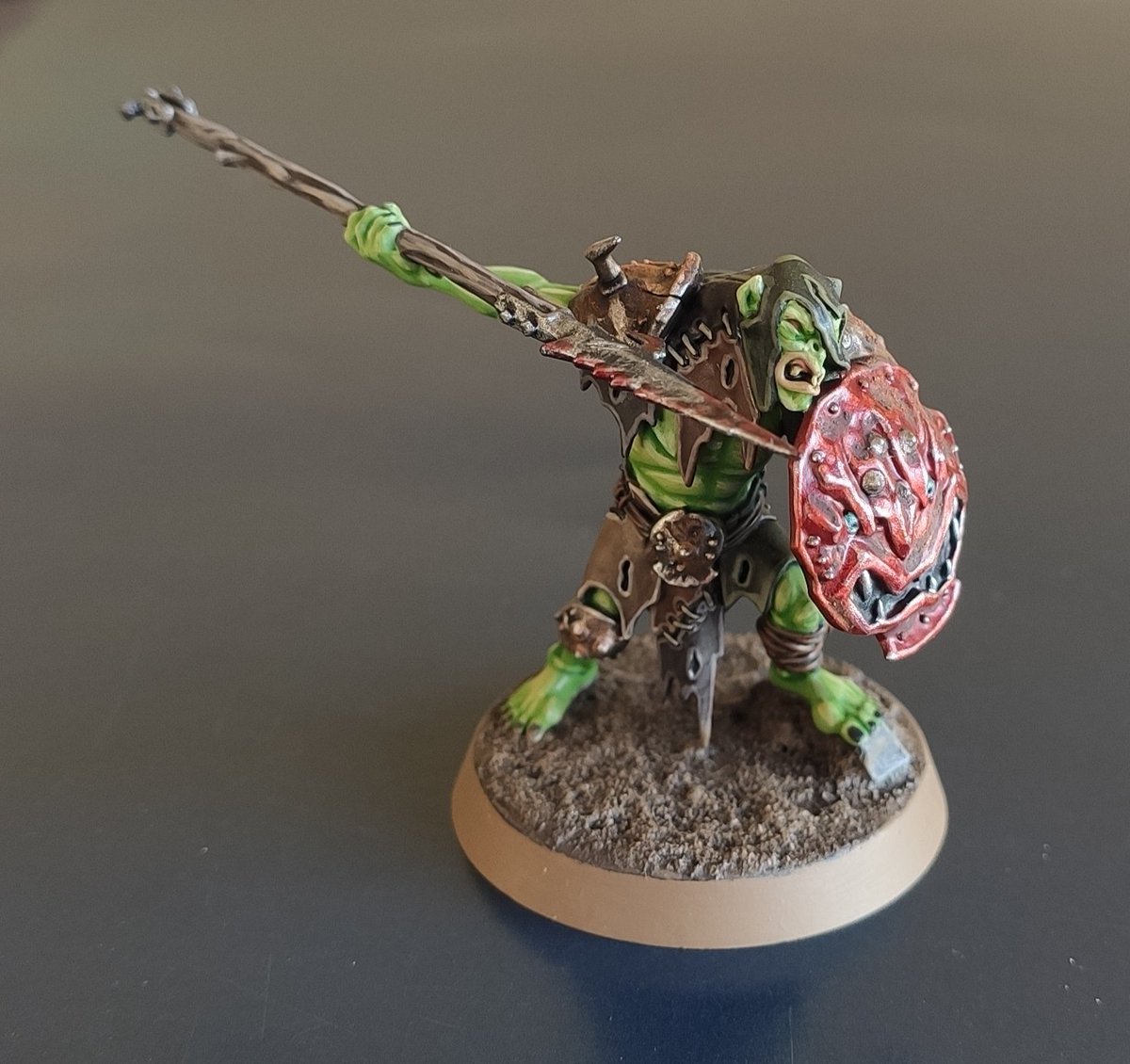 PaintsJulie's tweet image. Trial Dominion models done. They just need a little grass.