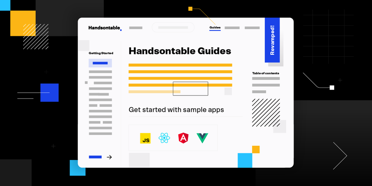 Handsontable tweet media