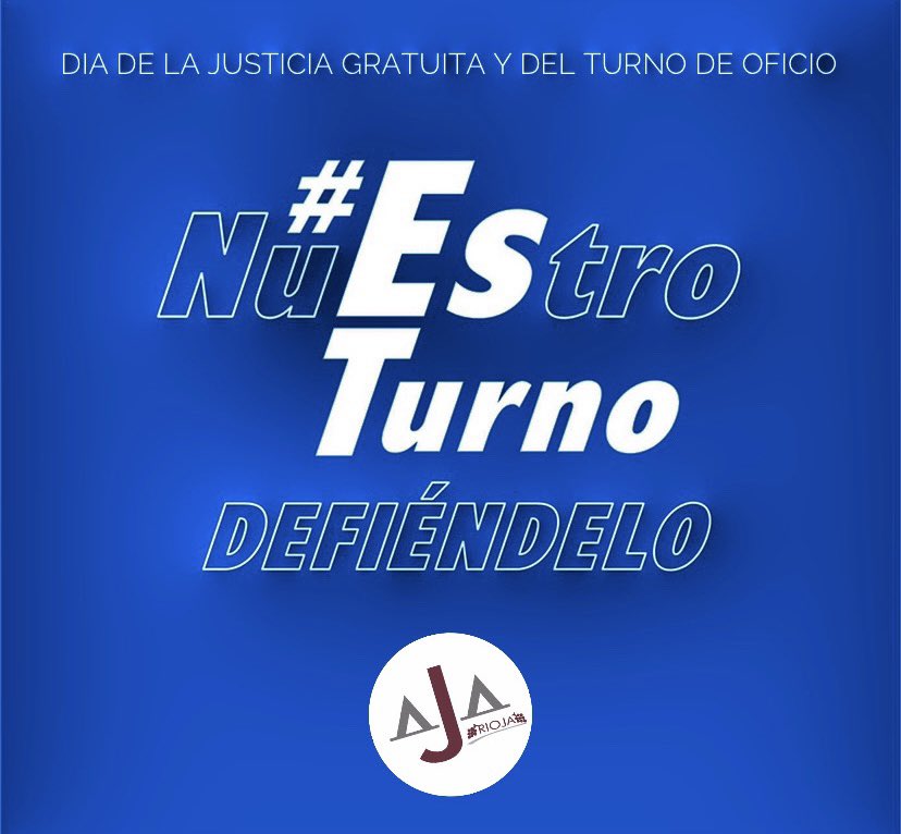 12 de junio | Día de la Justicia Gratuita y del Turno de Oficio 

Reivindicamos un #TurnoDeOficio DIGNO, PROFESIONAL Y AL SERVICIO DE LA CIUDADANÍA. Hoy #EsNuestroTurno, ¡DEFIÉNDELO!