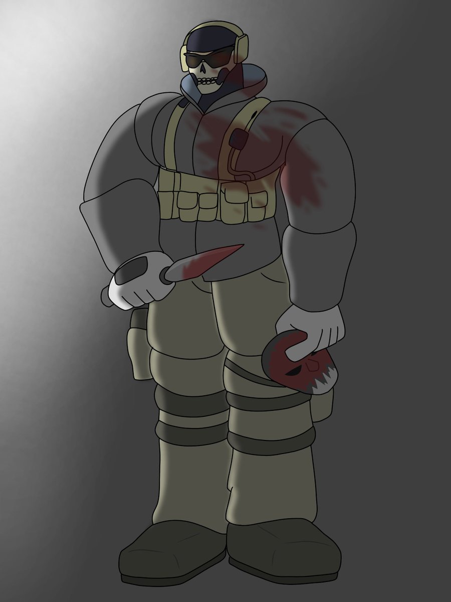 SimonGhosty141's tweet photo. “Heh, jackal did not stand a chance against me.”

Simon chuckled as he looked at the mask in his hand. “I may keep this as a trophy.”

[art by fnbrshane] https://t.co/26qwOSYmL1