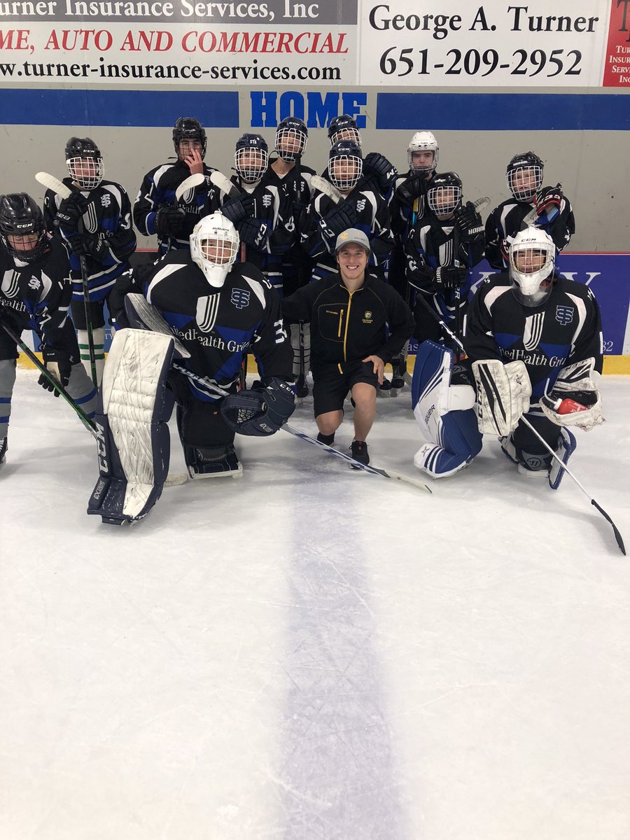 Special thanks to former Cadet @Chase_Foley17 for helping coach the STA Sunday night beauty league.  Chase was an all state defensemen at STA and he just finished his first year at Colorado College.  STA class of 2018 represented. #CadetsFam