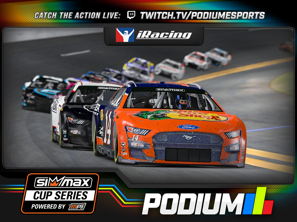 PodiumeSports's tweet image. 20 to go! Top 10:

P1 - Austin Shoemaker
P2 - Ross Harlow
P3 - Zach Wilson
P4 - Mario Merenda
P5 - Dakotah Curtis
P6 - Judd Danielson
P7 - Dustin Reeves
P8 - James Kunkle
P9 - Chris Progar
P10 - Shane Parish

@simmaxcupseries | #SimMax | @MPI_INNOVATIONS | twitch.tv/podiumesports