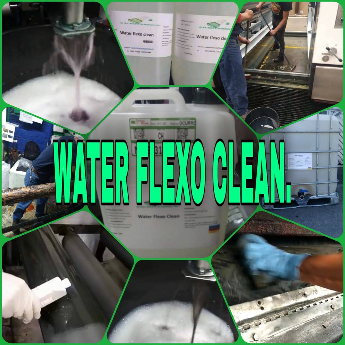 Solución ecológica biodegradable para lavado de anilox de todo tipo así como accesorios en las artes graficas graficas