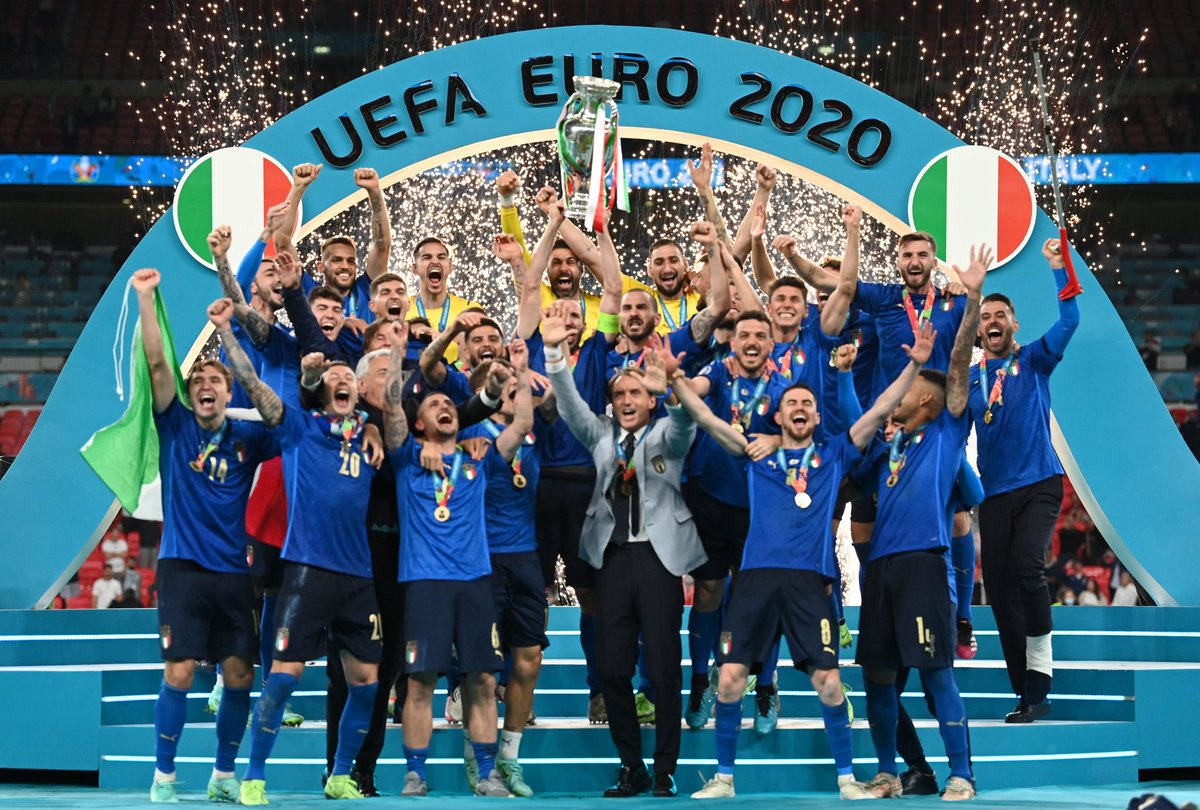 Congratulations to Italy for Champions of Europe 🇮🇹 Hard luck for England 🏴󠁧󠁢󠁥󠁮󠁧󠁿 hope come back stronger in World Cup
#UEFAEuro2020Final