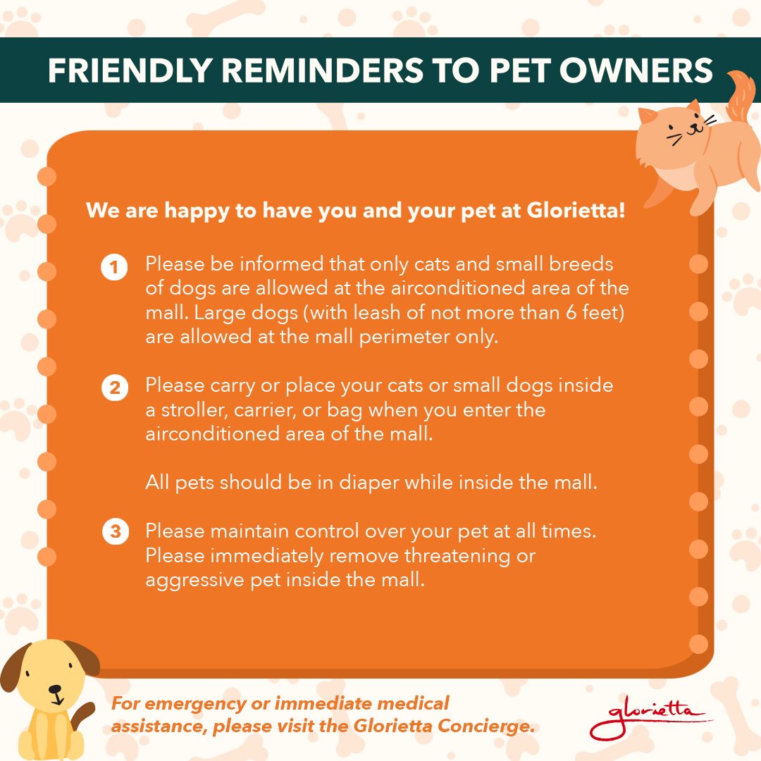 Glorietta on Twitter "We love your fur babies! At Glorietta, we allow