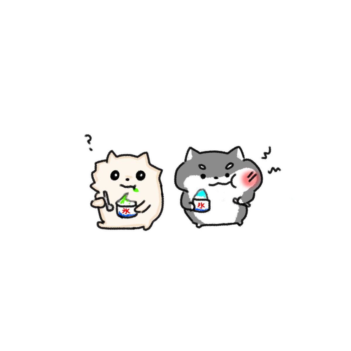 Doramiannight かき氷を食べないおまつ イラスト 落書向上委員会 イラスト好きな人と繋がりたい 絵描きさんと繫がりたい おまつとおもち かき氷はブルーハワイ派 Doramiannight かき氷を食べないおまつ イラスト 落書向上委員会 イラスト好きな人と繋がりたい 絵描きさんと繫がりたい おまつとおもち かき氷はブルーハワイ派