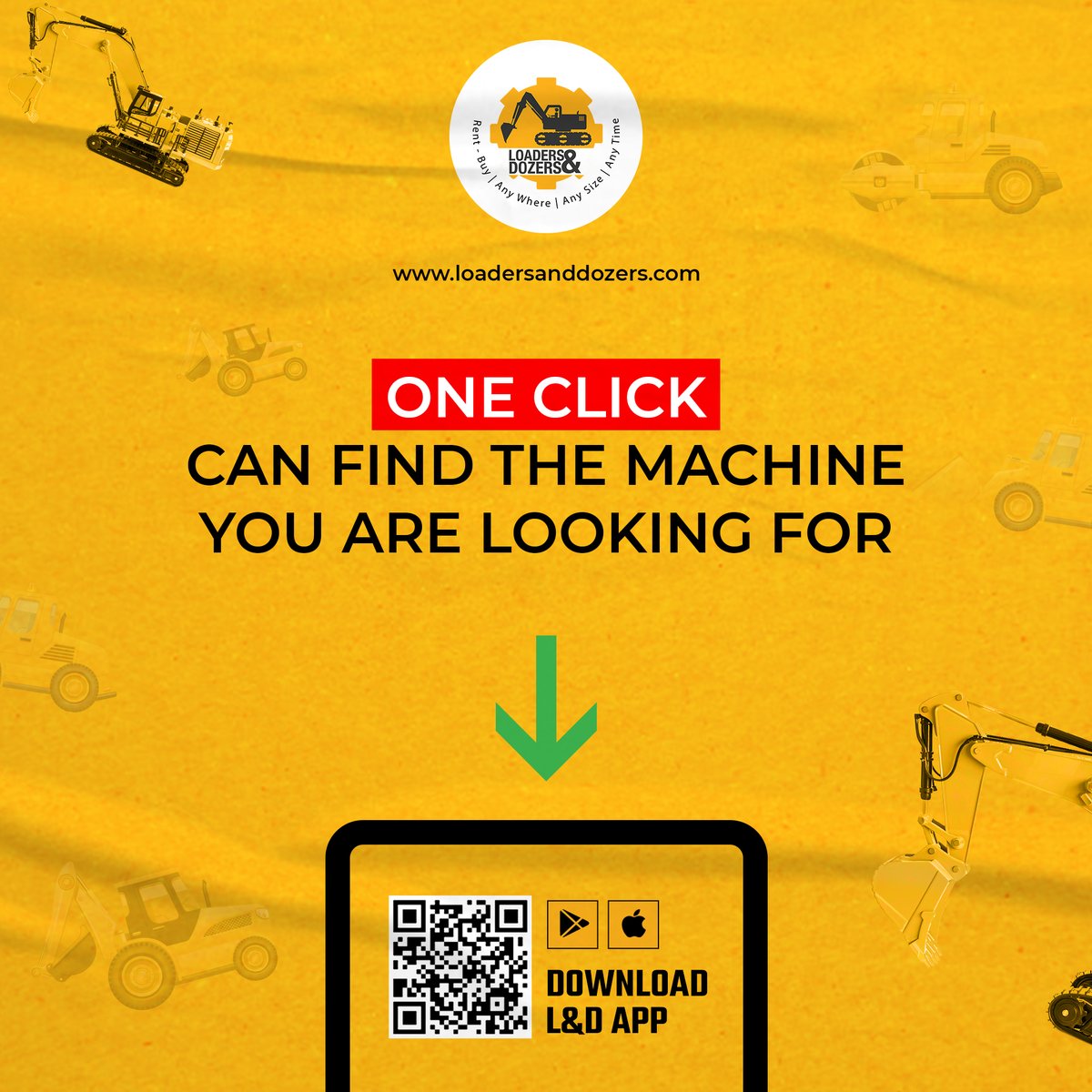 LDozers's tweet photo. Just a click away for your #heavymachinery requirement. Download our #mobile #app &amp; register for #free on the app. Our team will help you if you have any issues. We are here to streamline your #business and grow along with you. 
#excavator #onlinesale #heavyequipment #loaderdozer https://t.co/Pe1pKQUmL7