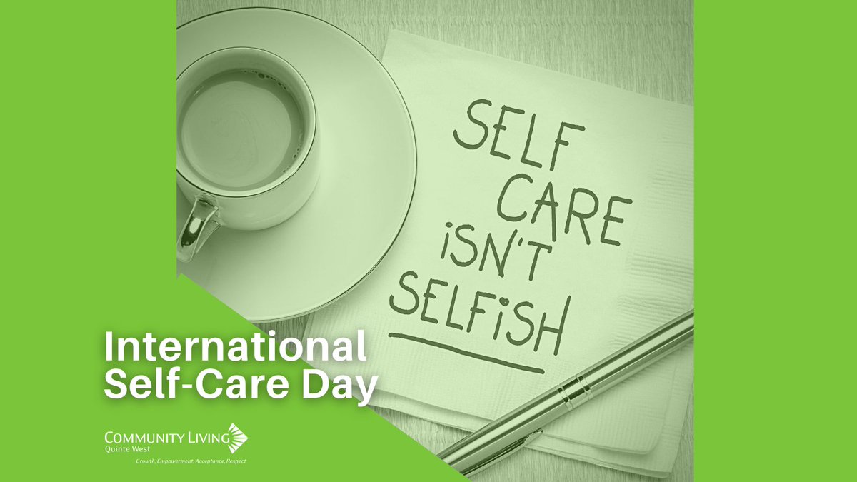 CLQuinteWest's tweet image. Tomorrow is International Self-Care Day! We are advocates for self-care to improve your mind and body. This is your reminder to take some time tomorrow to do some self-care, no matter what that looks like!