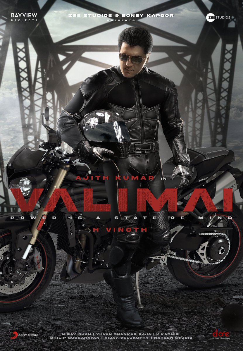 POWER IS A STATE OF MIND ❗️
#Valimai poster from <a href="/nxtgen_studio/">NXTGEN</a>
<a href="/BoneyKapoor/">Boney Kapoor</a> <a href="/thisisysr/">Raja yuvan</a>  <a href="/BayViewProjOffl/">BayViewProjectsLLP</a> 
<a href="/ajithFC/">Ajith</a> <a href="/TrendsAjith/">TRENDS AJITH</a> <a href="/SureshChandraa/">Suresh Chandra</a>