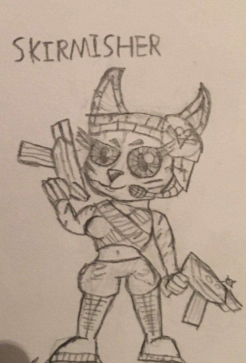 JimmyDaKewlett's tweet photo. Drew some custom Raze’s Hell enemies, with the first one dating back quite a bit, last one was drawn just yesterday. Planning to do more soon. Thoughts and feedback appreciated. #RazesHell #ArtistOnTwitter #Art #traditionalart https://t.co/XMrcT75D77