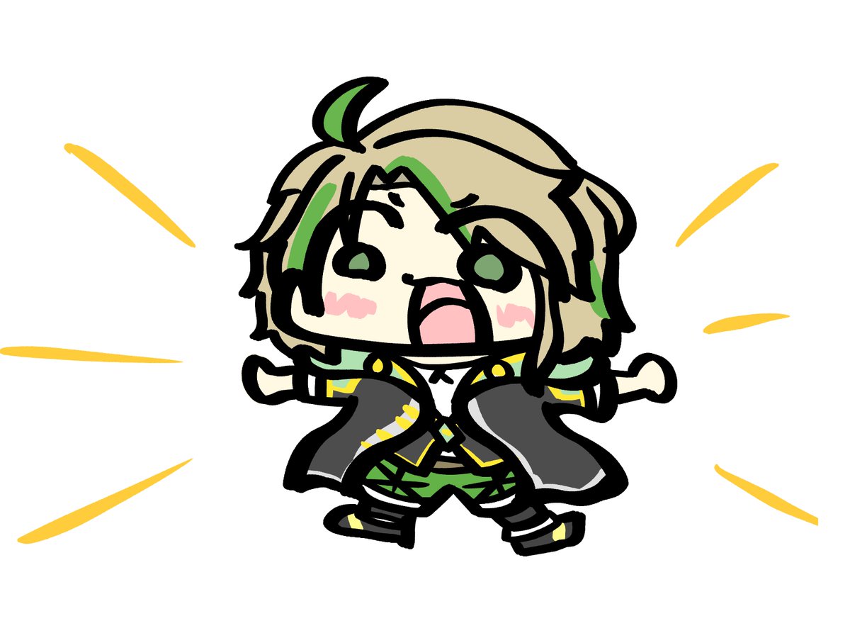 テンションが高い茨緑さんのイラストです しろくあーと ちゃぷりーぬのイラスト