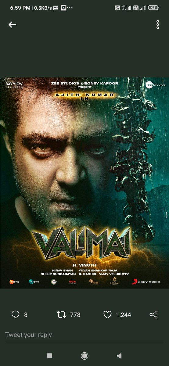 Anand43693700's tweet photo. #Valimai️ #Thala #ValimaiUpdate #ValimaiUpdated worth for the wait.. stunning #AjithKumar https://t.co/tQ6SYQjEt5
