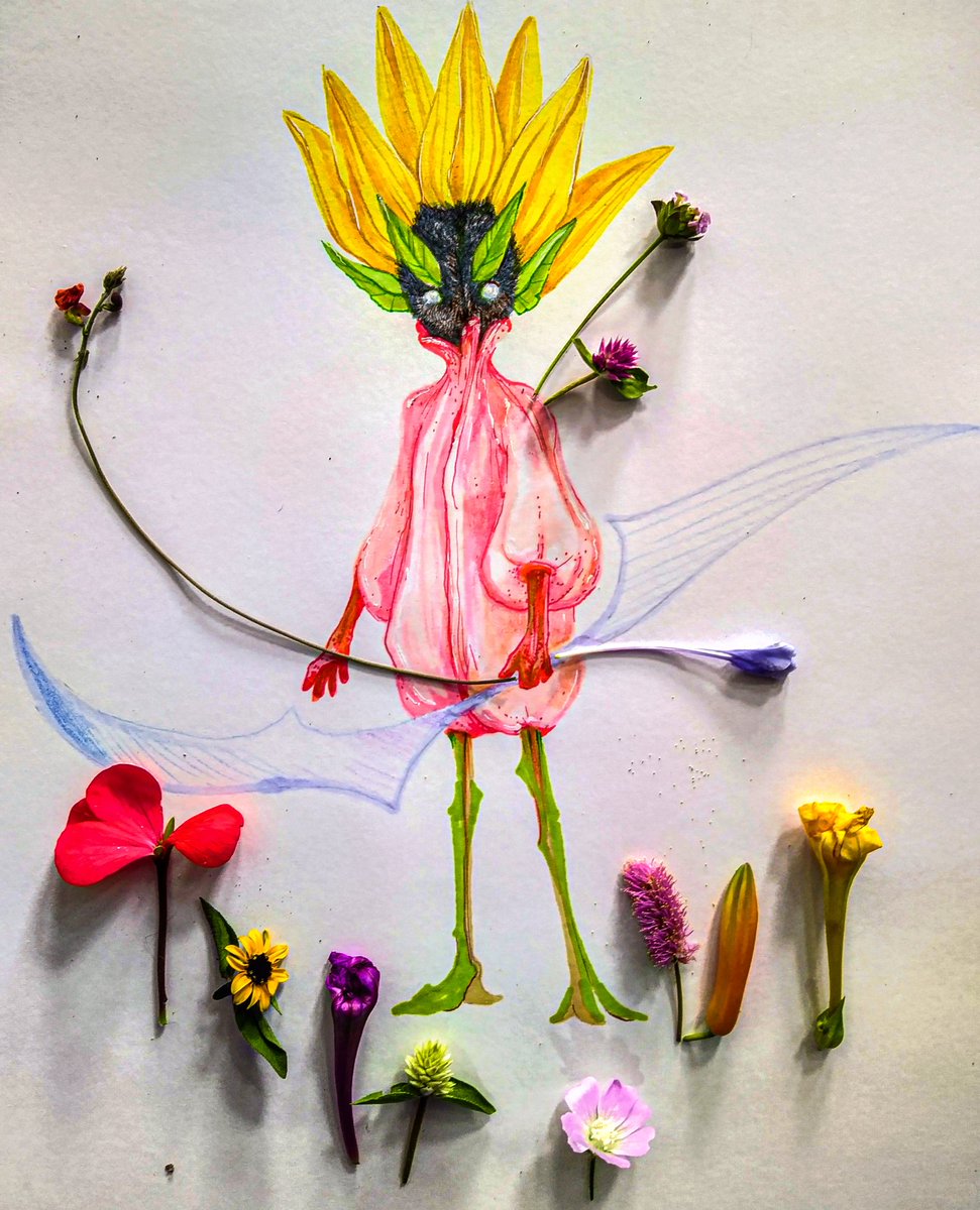 ropizabu's tweet photo. This is #Scout 
the flowerkid 
#coolkid 
#wildflowers #drawing 
#fairytale
https://t.co/pqX5i59pBe https://t.co/CzkQ6klVZ0