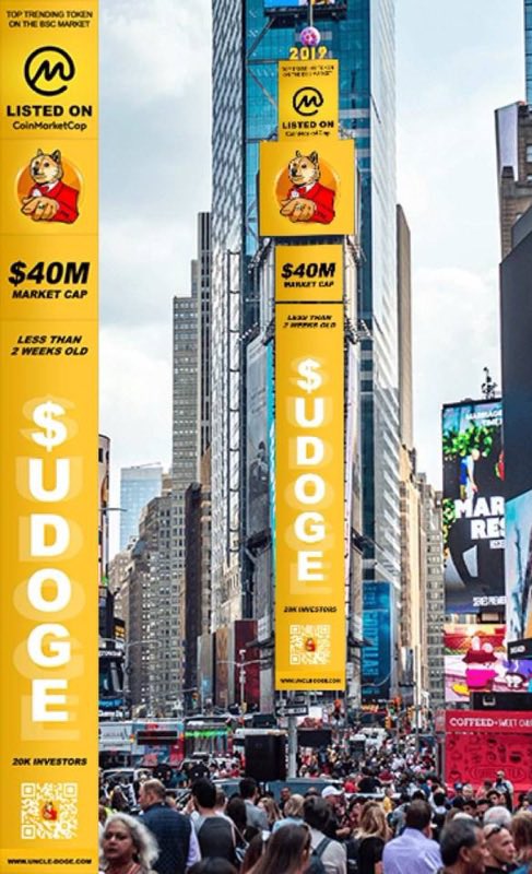 UncleDoge making moves to Times Square next week. Get a bag on #pancakeswap before shit goes wild