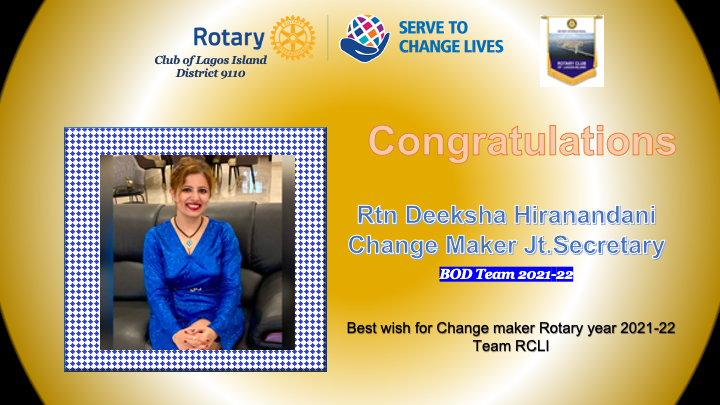 Rotary_RCLI's tweet photo. RCLI Joint General Secretary Rtn Deeksha Hiranandani,  
@kamleshexclmind envisions the RCLI's new chapter and ready to make a reality.  
@jainrameshjain
@Knsiva2021
 
@Rotary9110 https://t.co/0Siws0Fb8V