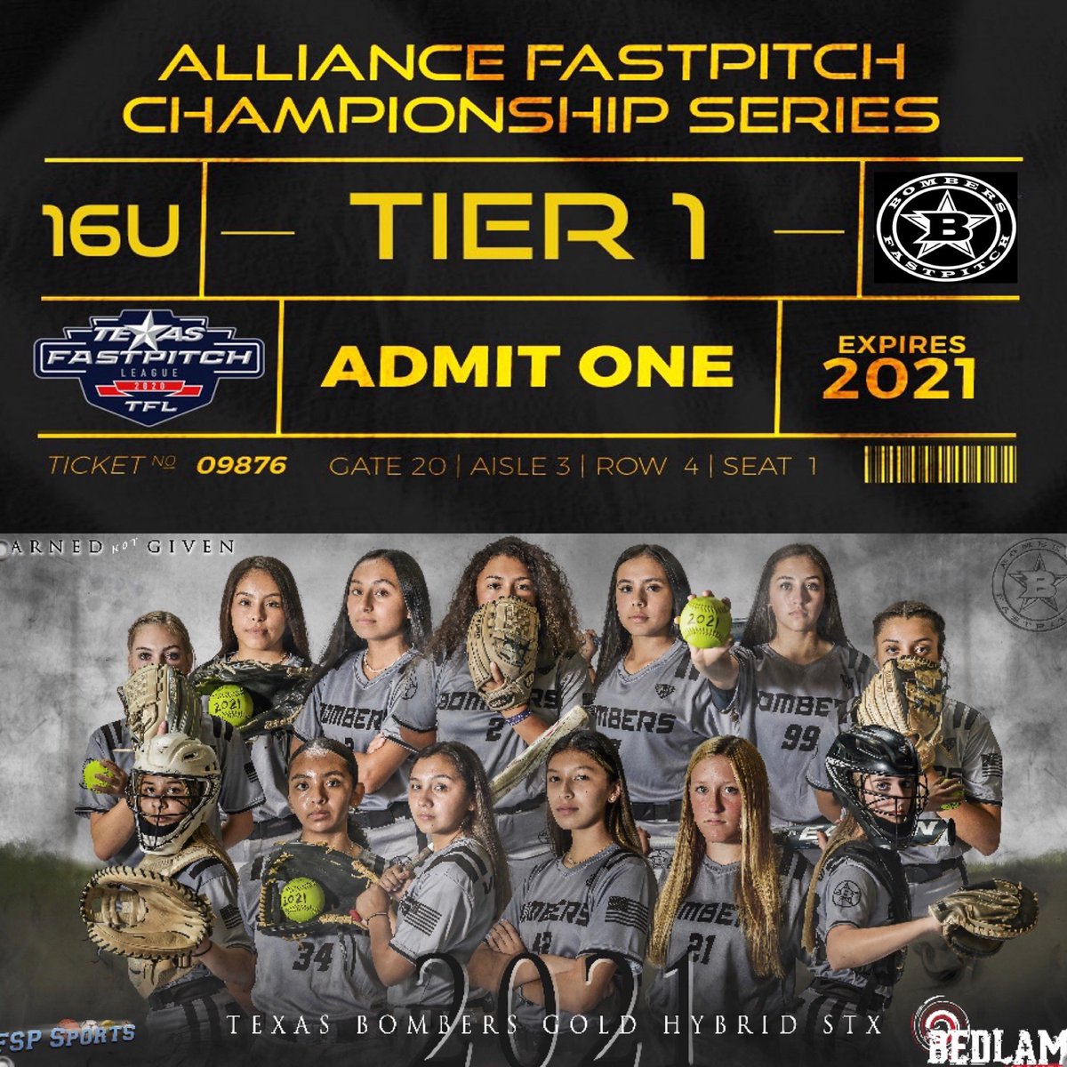 Texas Bombers Gold Hybrid STX ARod tweet media