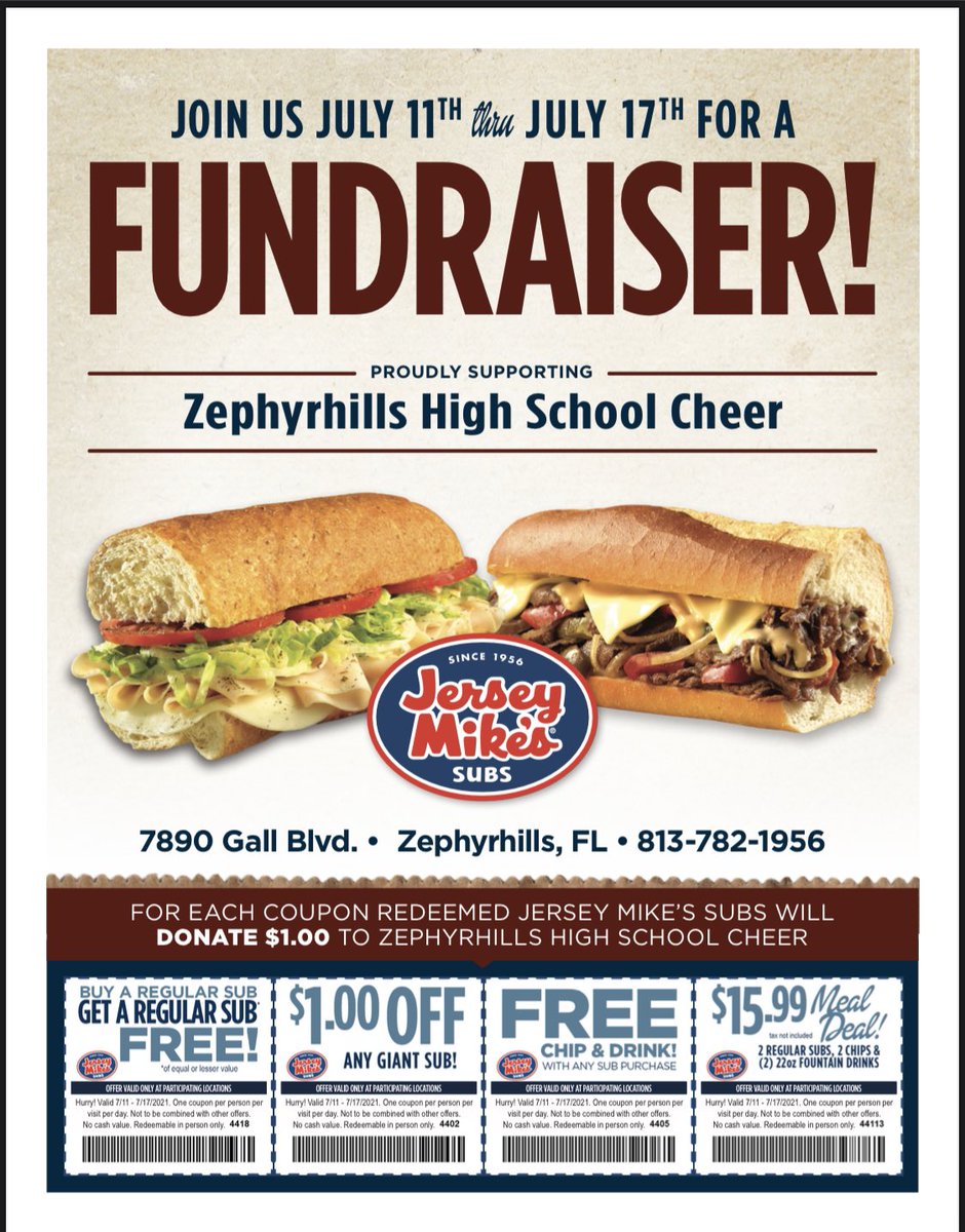 Use now until the 17th in support of ZHS cheer!