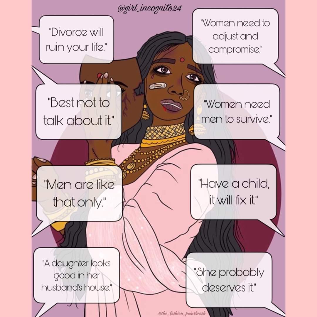 ManishaHada11's tweet photo. How society encourages Domestic Violence Against Women 👇👇
#SayNoToDomesticViolence 
#StopNormalizingViolence https://t.co/sEmNNq8Zo8