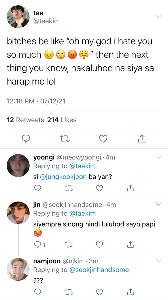 tsinifics's tweet photo. a filo/tagalog #taekookau wherein jungkook and taehyung are enemies with benefits. https://t.co/OMHKjKkP3Z
