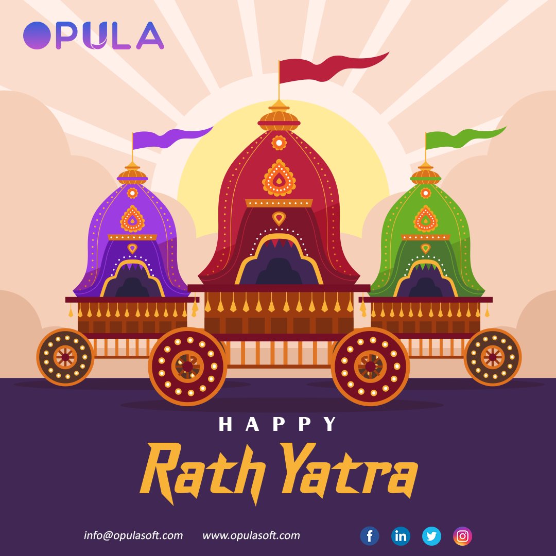 SoftwareOpula's tweet image. May Lord Jagannath bring in the best colours of success, prosperity, and happiness to your life. 

#rathyatra #jagannath #jaijagannath #jagannathpuri #lordjagannath #krishna #jagannathswami #harekrishna #lordkrishna #jayjagannath #opulasoft
