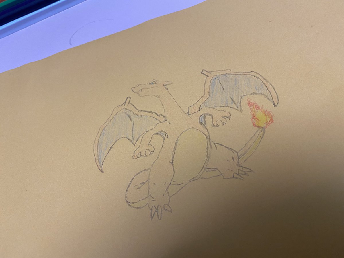 himitsutetsu's tweet photo. 暇すぎてリザードン😆😆😆 https://t.co/SuQoFfPghQ