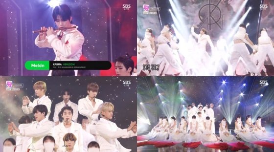 eabmaker's tweet image. [ #KINGDOM ] 

«Kingdom apareció en la transmisión de SBS 'Inkigayo' en la tarde del día 11 e interpretó la canción principal 'KARMA' del segundo mini álbum 'History of Kingdom: Part 2. Chiwoo.»

🔗: m.star.mt.co.kr/view.html?no=2…

#킹덤 #KARMA #카르마 @KINGDOM_GFent