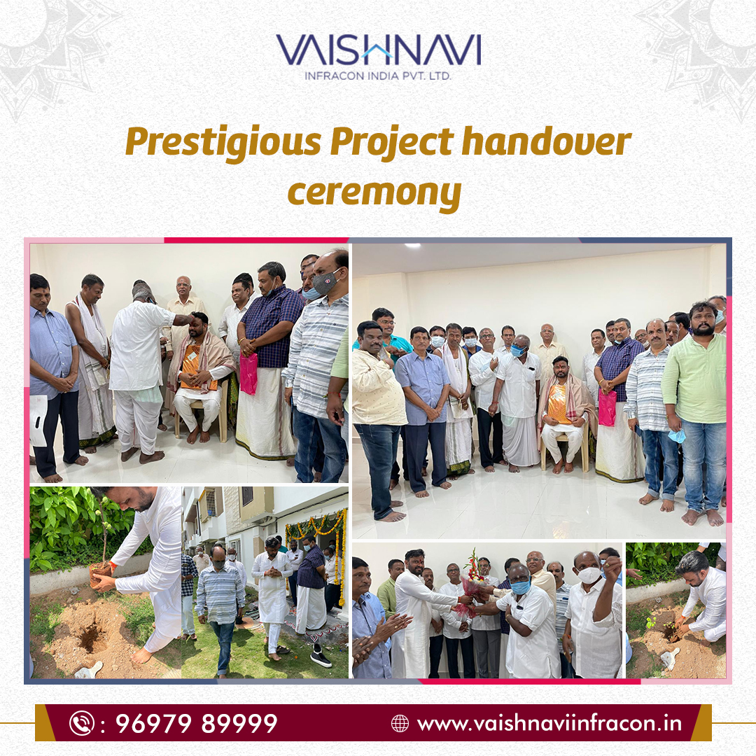 viiplhyd's tweet image. Pleased to have organised a Project Handover Ceremony of Vaishnavi Padma Nilayam that brought smiles to many faces. Cheers to the builder CMD Mr.Pandu Ranga Reddy &amp;amp; all who&apos;ve become proud homeowners.
#ProjectHandover #VaishnaviPadmaNilayam #HandoverCermony #VaishnaviInfracon