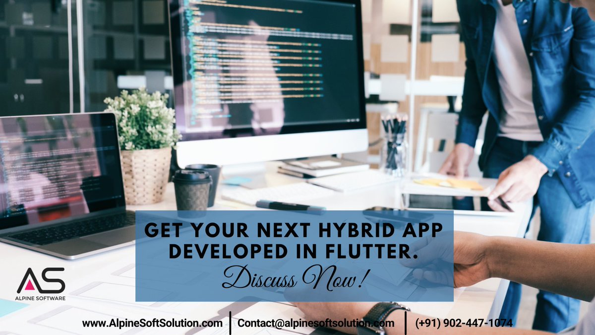 SoftwareAlpine's tweet image. React Native is one of the best programming languages for hybrid app development.

Get your next business app developed in React Native.

Contact #Alpine #Software for #React #Native #App #Development #Services.
Mob. No.: (+91) 902-447-1074
Visit: bit.ly/flutter-develo…