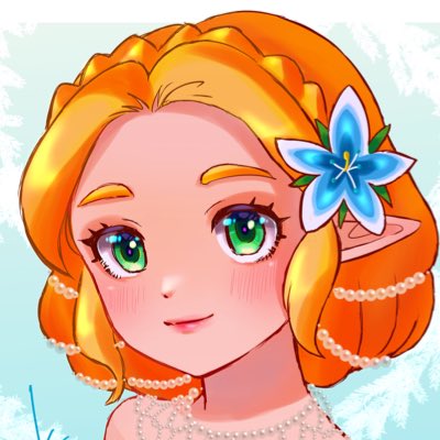 princess zelda 1girl hair ornament hair flower flower pointy ears solo smile  illustration images